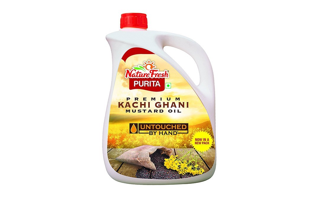 Nature Fresh Premium Kachi Ghani Mustard Oil   Can  5 litre